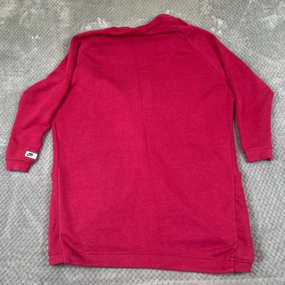 Nike Sportswear Cardigan Mens M Red French Terry Open Front 805523-620
